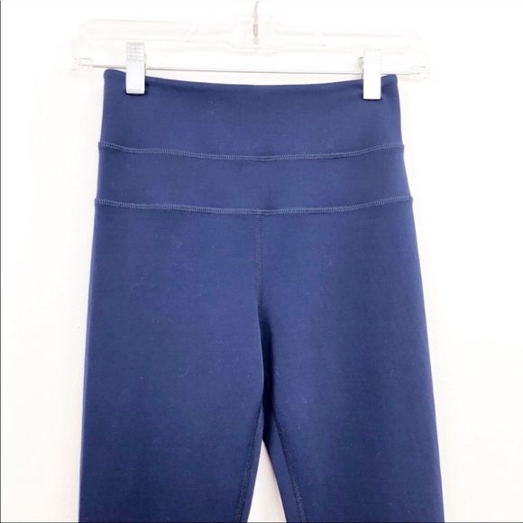 Spiritual Gangster Ankle Zip Navy Blue Leggings - Picture 4 of 4